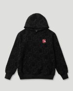 Geedup Mono Logo Jacquard Monogram Hoodie Black