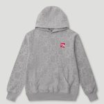 Geedup Mono Logo Jacquard Monogram Hoodie Grey