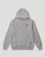 Geedup Mono Logo Jacquard Monogram Hoodie Grey