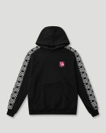 Geedup Mono Logo Tape Hoodie Black