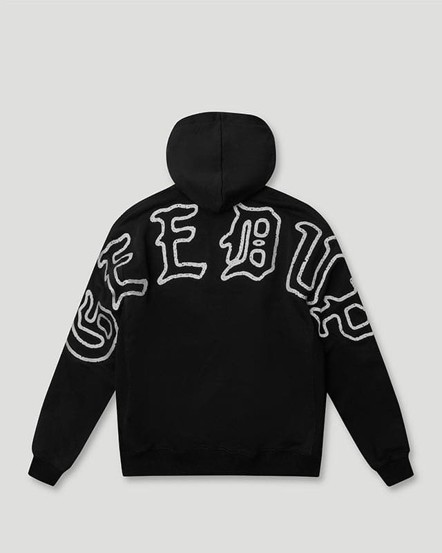 Geedup Ol' English Oversized Hoodie Black Geedup Ol' English Oversized Hoodie Black
