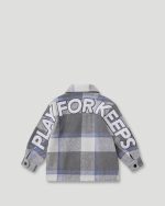 Geedup PFK Flannel Jacket Lil Don Grey Blue/Cream