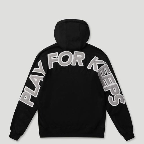 Geedup PLAY FOR KEEPS O/S Hoodie Black/Grey