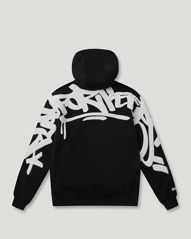 Geedup Wildstyle PFK O S Hoodie Black White Geedup Wildstyle PFK O/S Hoodie Black/White
