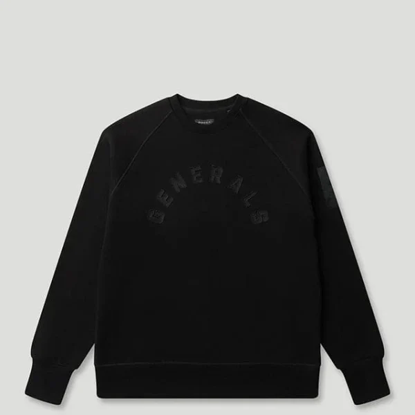 Generals Classic Fit Crewneck Jet Black