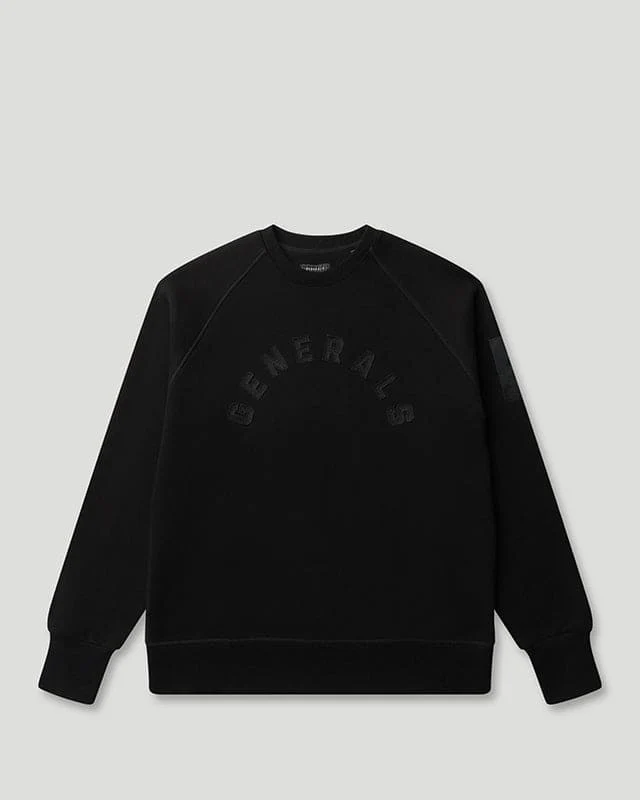 Generals Classic Fit Crewneck Jet Black Generals Classic Fit Crewneck Jet Black