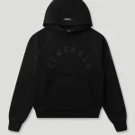 Generals Classic Fit Raglan Hoodie Jet Black