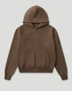 Generals Classic Fit Raglan Zip Hoodie Chestnut