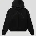 Generals Classic Fit Raglan Zip Hoodie Jet Black