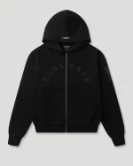 Generals Classic Fit Raglan Zip Hoodie Jet Black