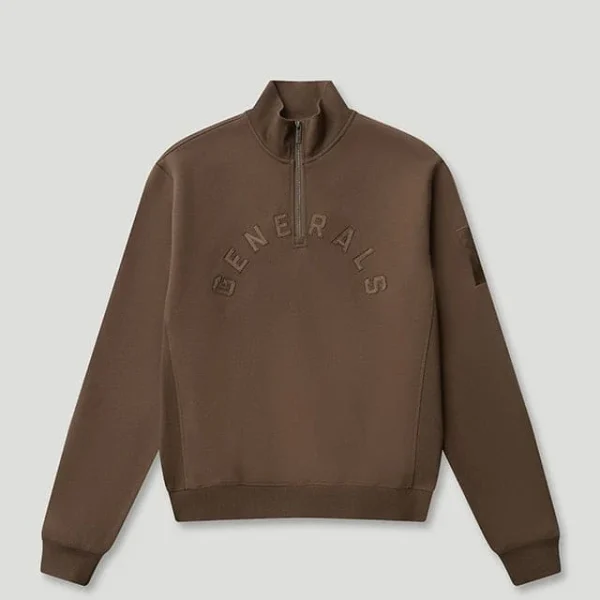 Generals Classic Zip Qtr Zip Chestnut