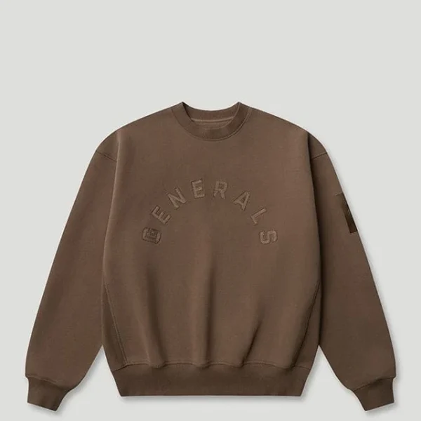 Generals Oversized Crewneck Chestnut