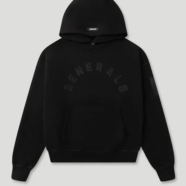 Generals Oversized Hoodie Jet Black
