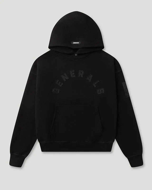 Generals Oversized Hoodie Jet Black Generals Oversized Hoodie Jet Black
