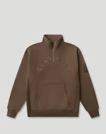 Generals Oversized Qtr Zip Chestnut