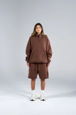 Generals Oversized Qtr Zip Chestnut