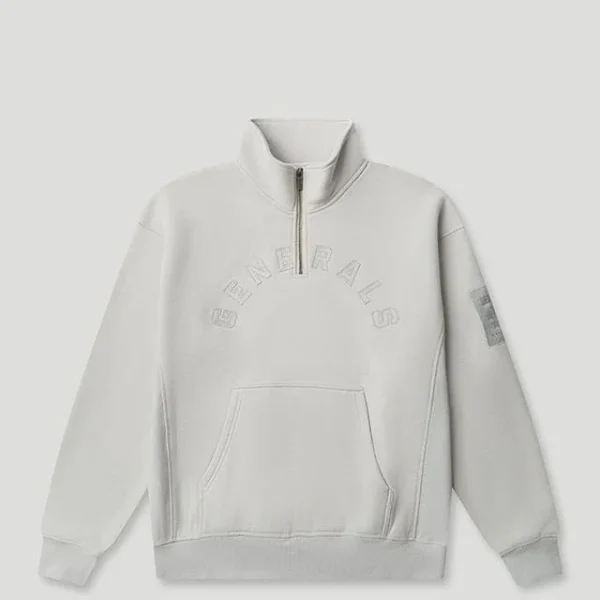 Generals Oversized Qtr Zip Nimbus Cloud
