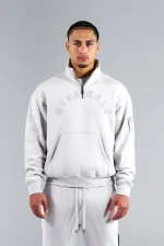 Generals Oversized Qtr Zip Nimbus Cloud
