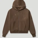Generals Oversized Zip Hoodie Chestnut