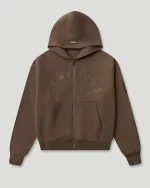Generals Oversized Zip Hoodie Chestnut
