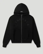 Generals Oversized Zip Hoodie Jet Black