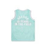 Geedup College Logo B-Ball Jersey Aqua
