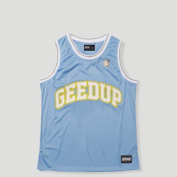 Geedup Team Logo B-Ball Jersey Sky Blue